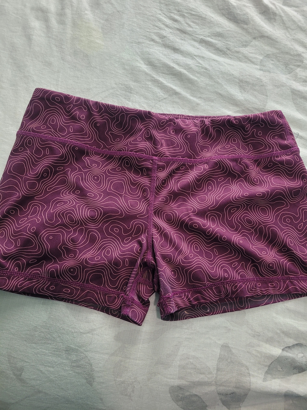 I Am Becoming IAM MFG Purple Patterned Women's Workout Shorts